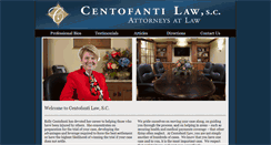 Desktop Screenshot of centofantilaw.com
