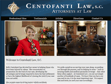 Tablet Screenshot of centofantilaw.com